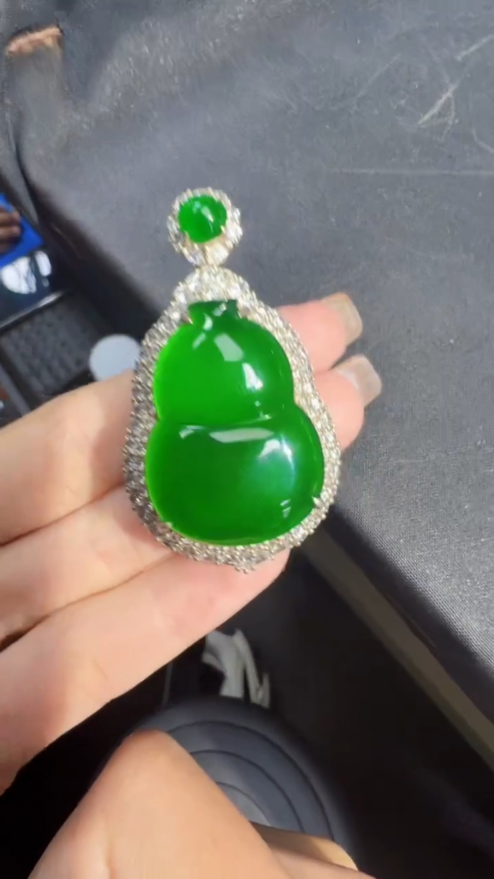 【闪购商品】定制翡翠未镶嵌葫芦商品多样性发货1