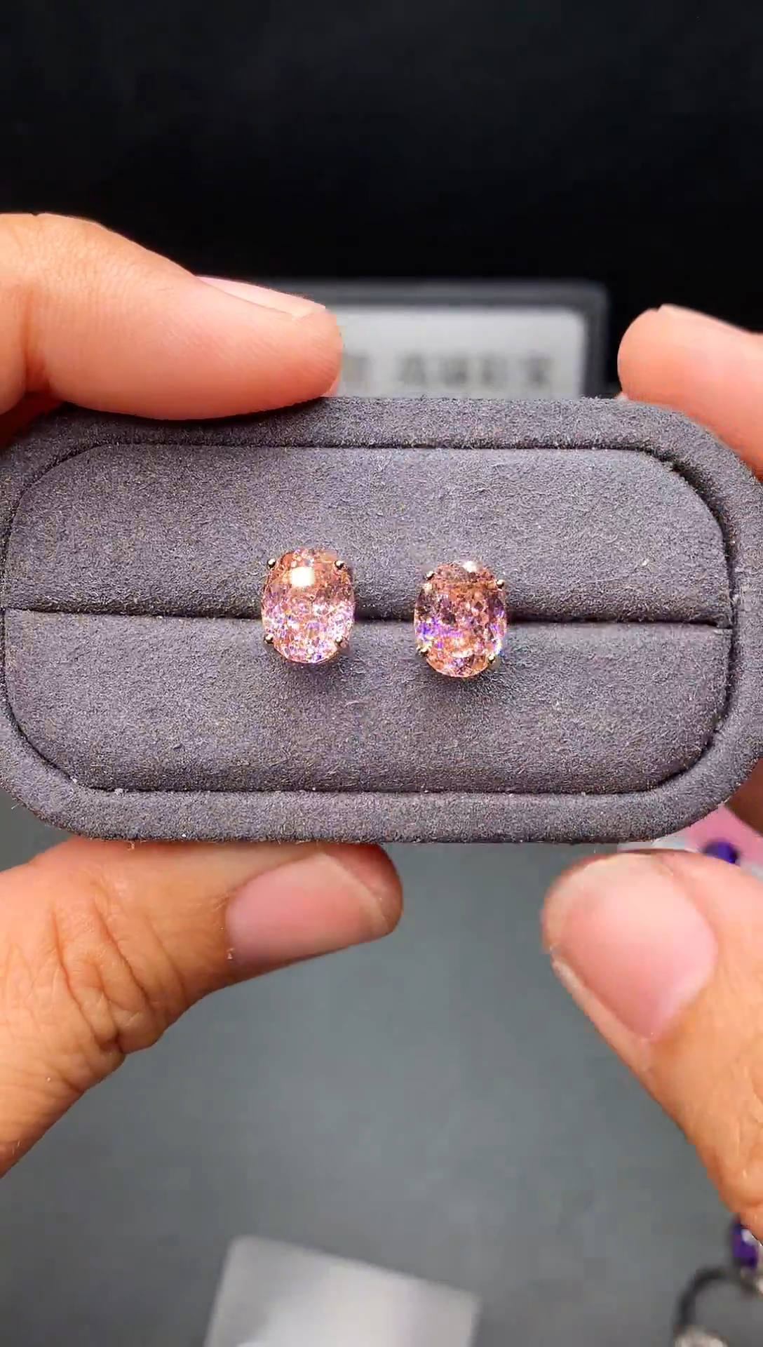 银S925镶嵌耳饰碧玺11