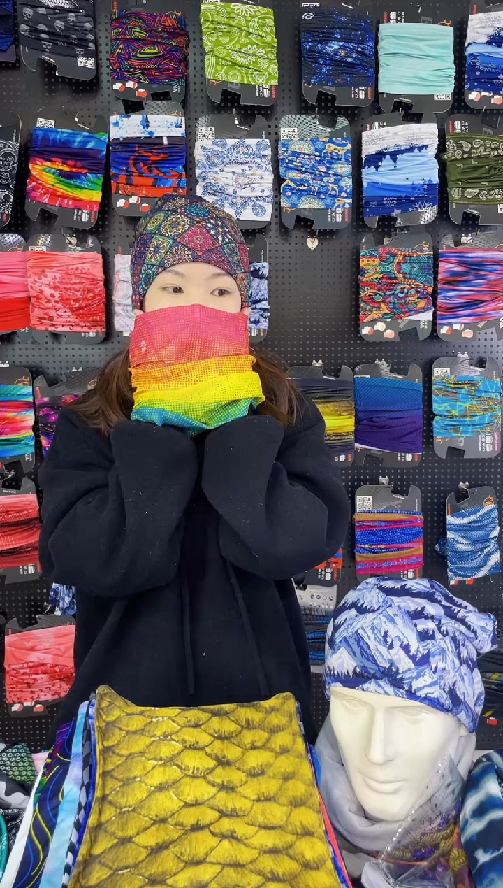 涤纶爱***川百变魔术头巾 孤品锦纶款式 四季