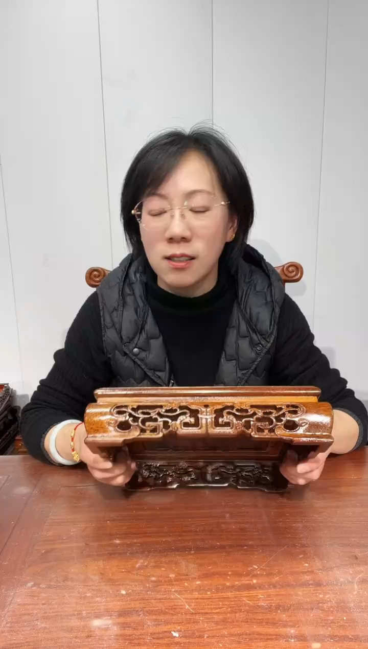 木老花正方25*25*7镂空