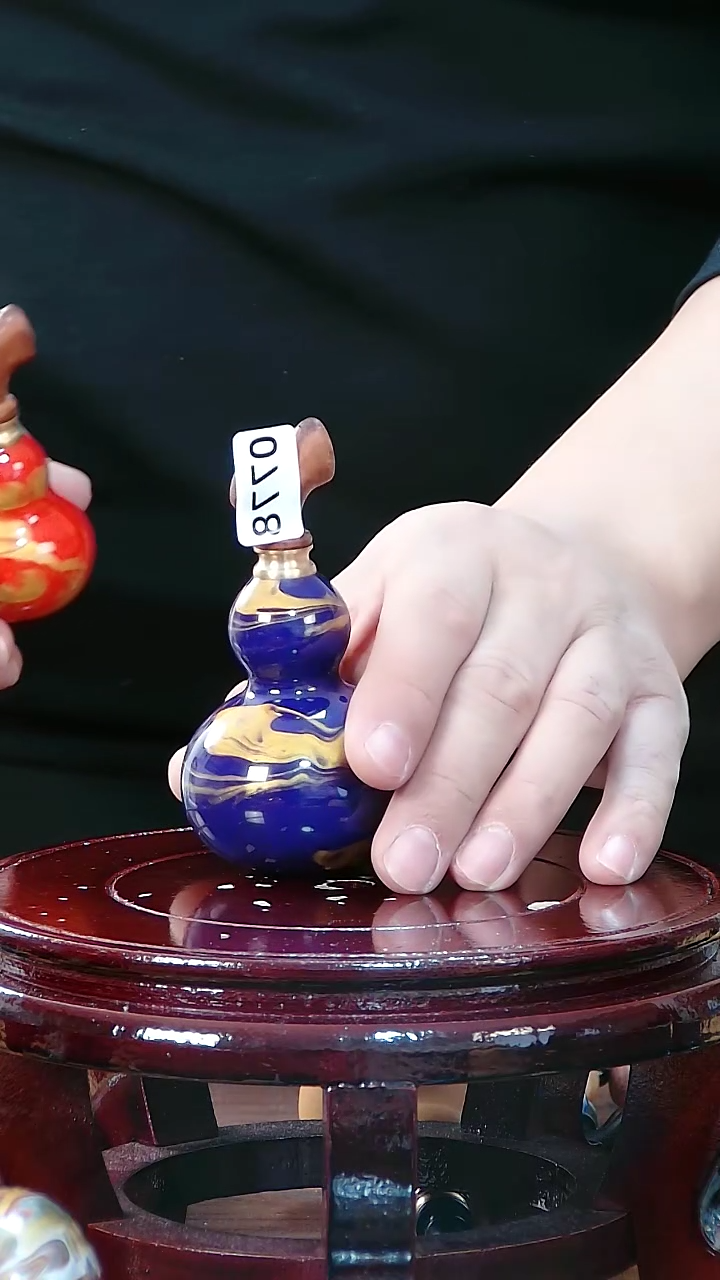 藤?****虹红檀木塞葫芦把件 778+绳子