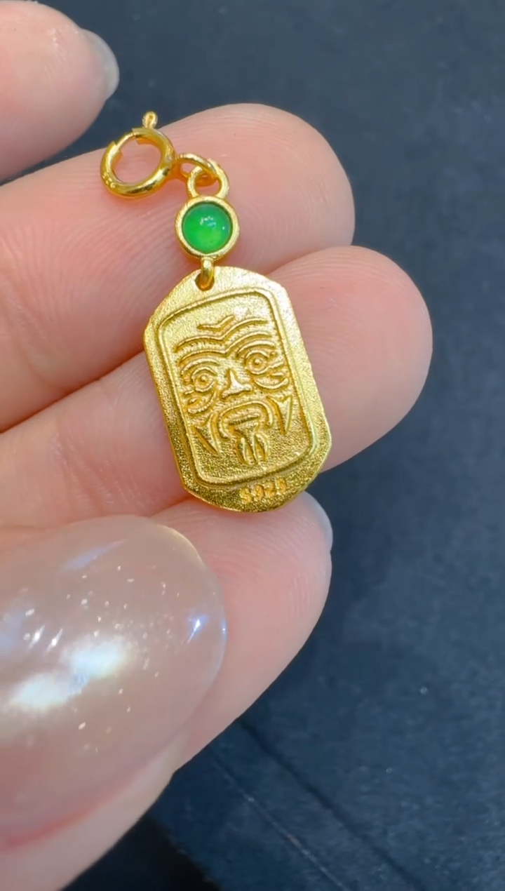 吊坠(不含链)银S925镶嵌翡翠多样性团购发一件