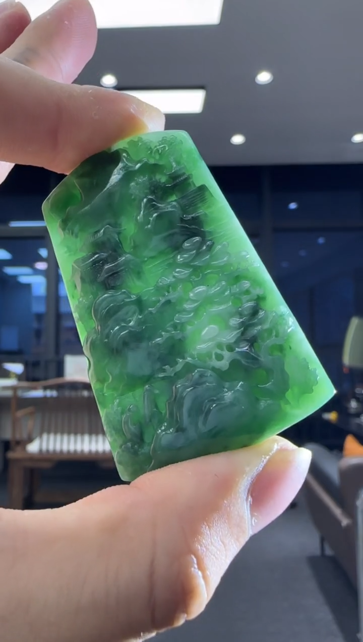 颈饰未镶嵌翡翠多样性天然翡翠A货孤品