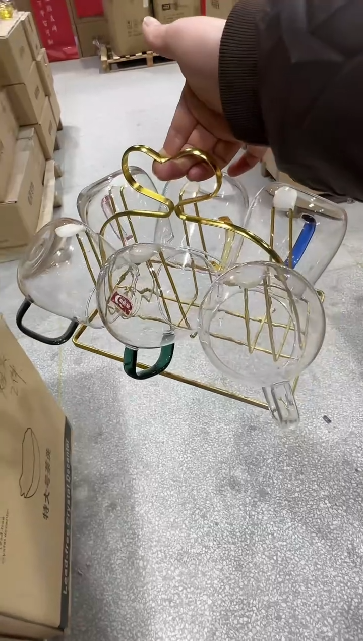 【闪购商品】玻璃无盖款青苹果闪购价6+杯架