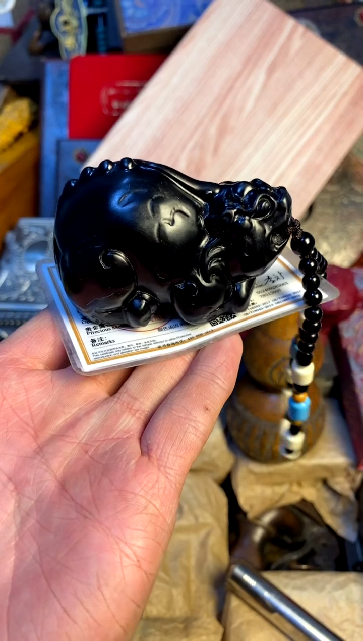 【闪购商品】和田玉（墨玉）挂件未镶嵌主播推荐主播推荐