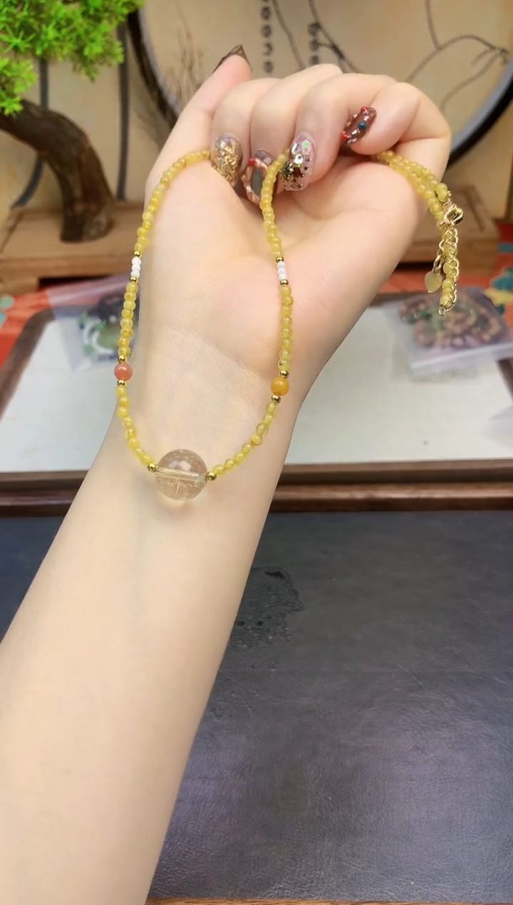 【闪购商品】发晶颈饰未镶嵌167手串