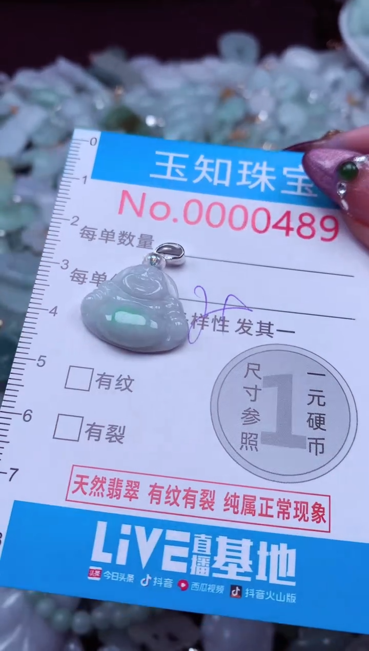 吊坠(不含链)未镶嵌翡翠489