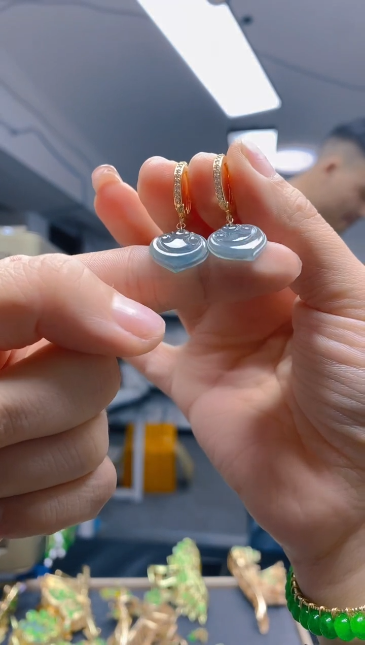 【闪购商品】翡翠耳饰合金0313翡翠耳包