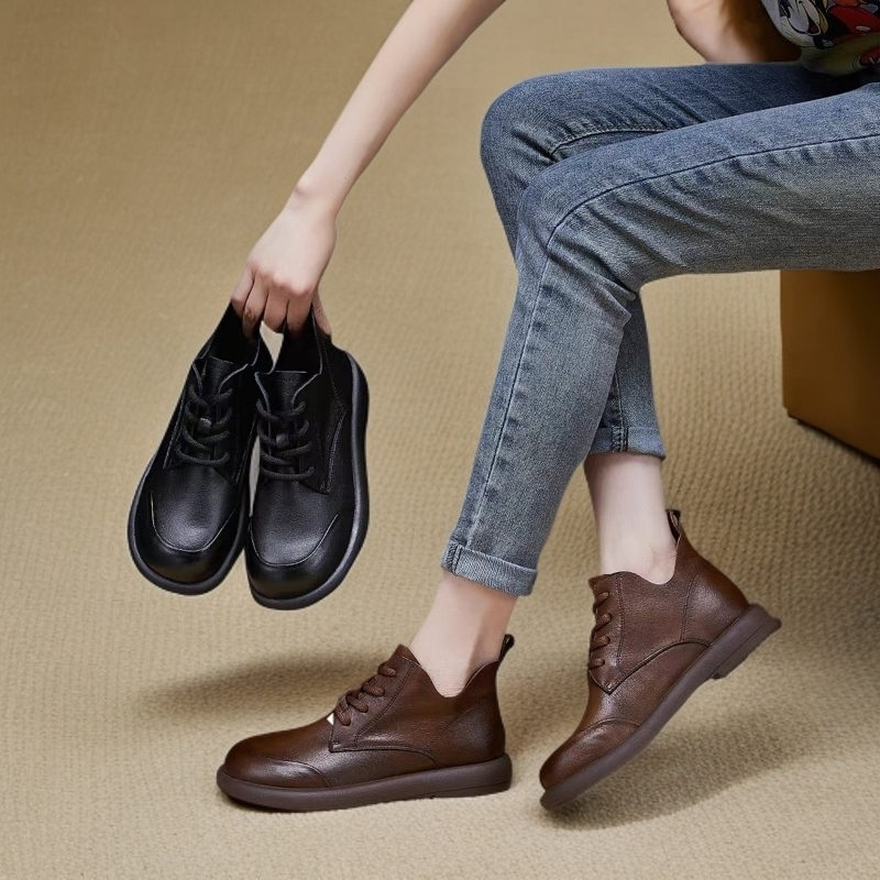 2025新款经典马丁靴女加绒靴子爆款百搭洋气小短靴女英伦风真软皮