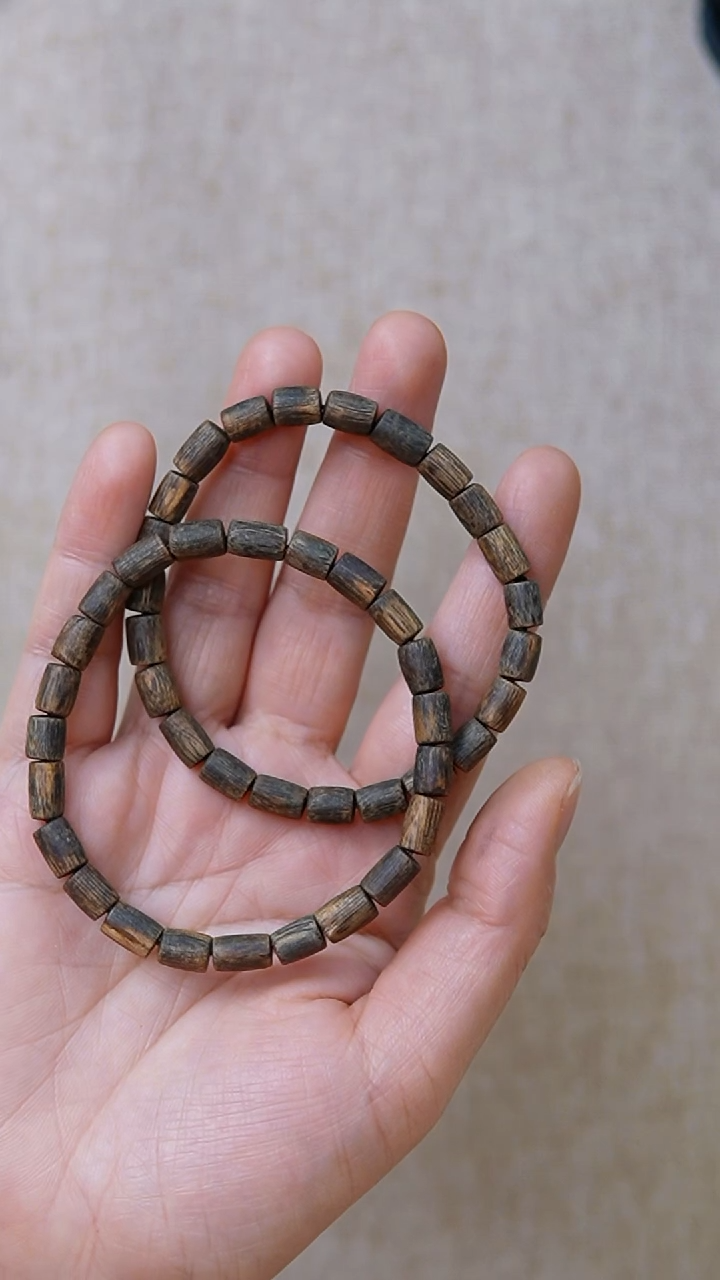 沉香手串奇楠单圈沉水多样性发其一