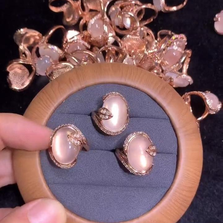 【逍遥】水晶蛋面戒指*ZRG/077/多样性发/1件