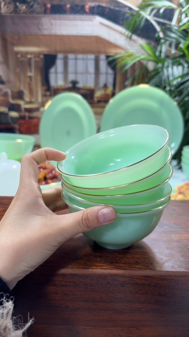 【闪购商品】... 4.5英寸玉瓷碗6个口径11.5厘米