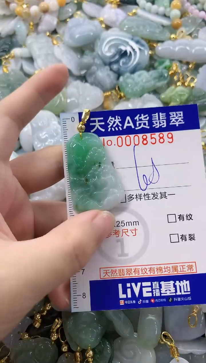 颈饰未镶嵌翡翠天然A货翡翠