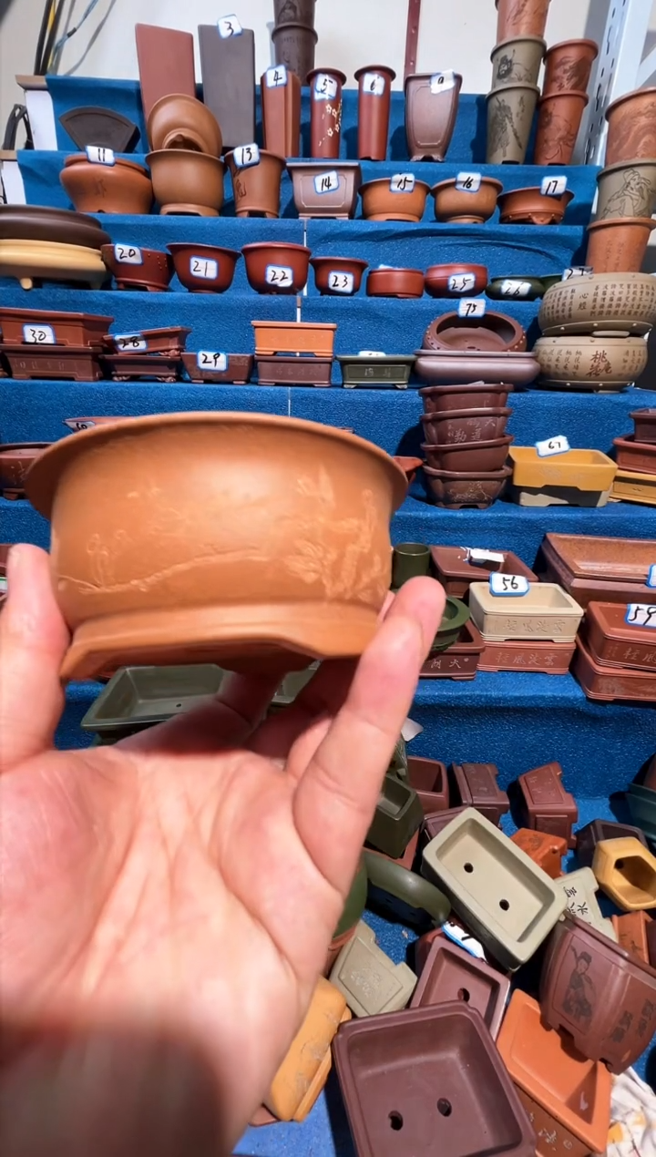 【闪购商品】紫砂紫砂花盆9*4.5