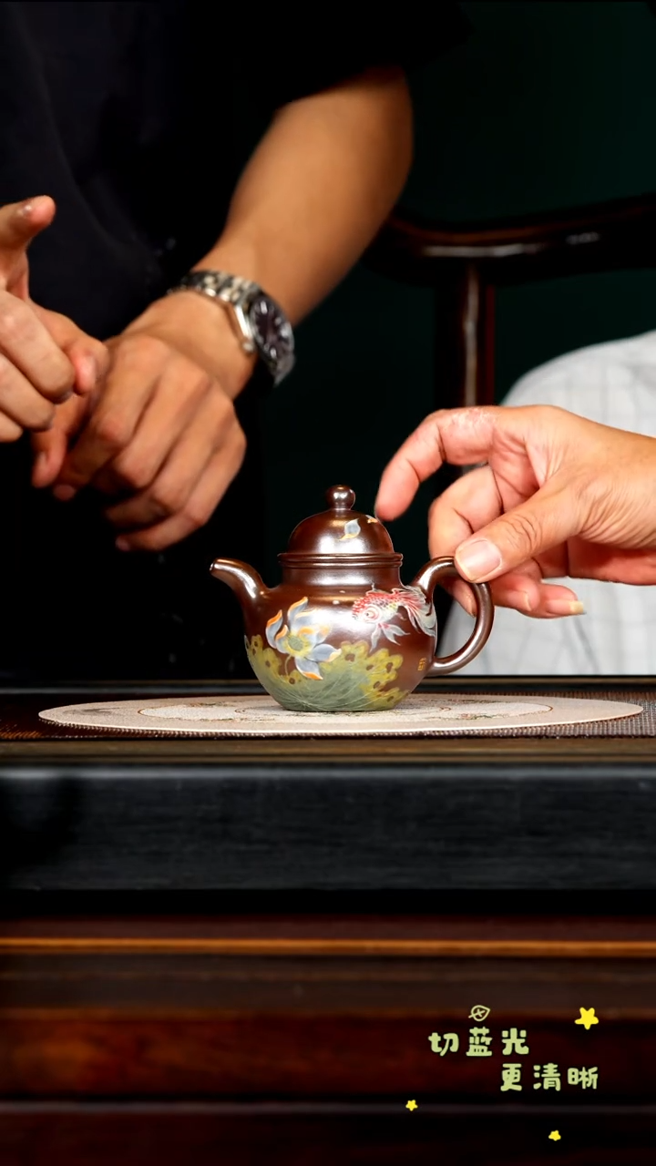 茶壶紫砂宜兴紫砂PQZ 柴烧 掇球200cc