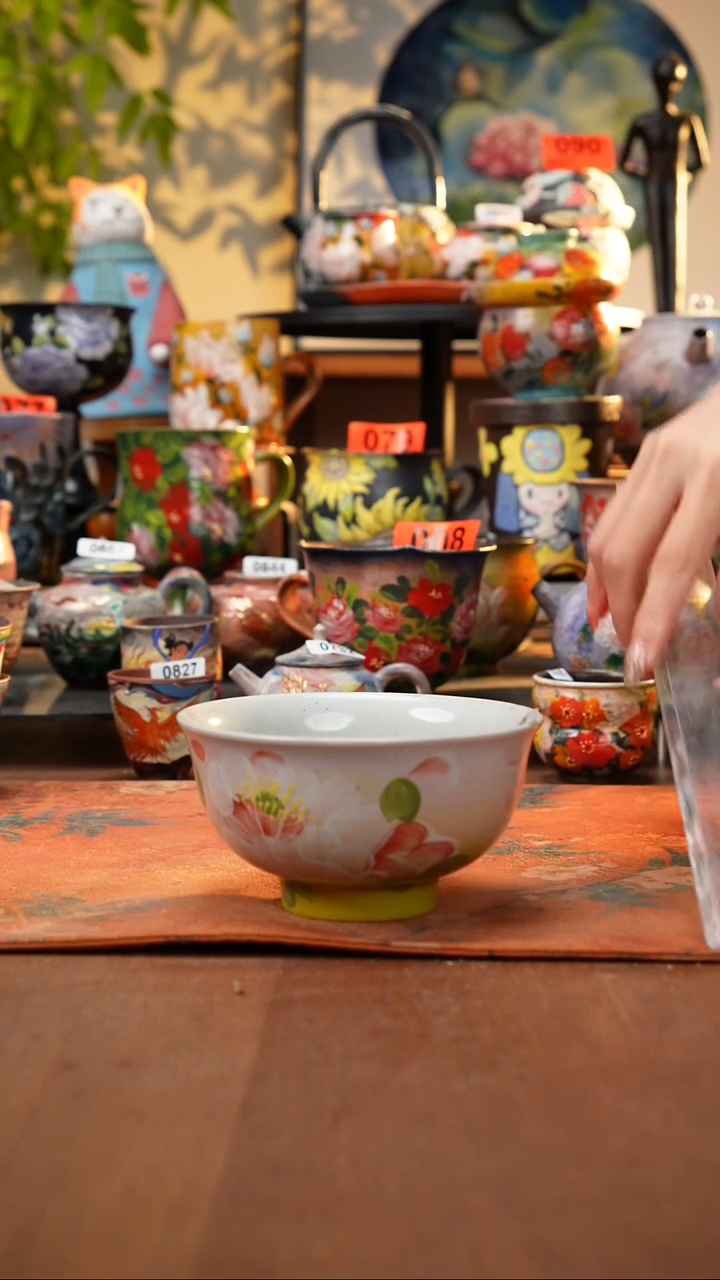 瓷片景德镇手工手绘849