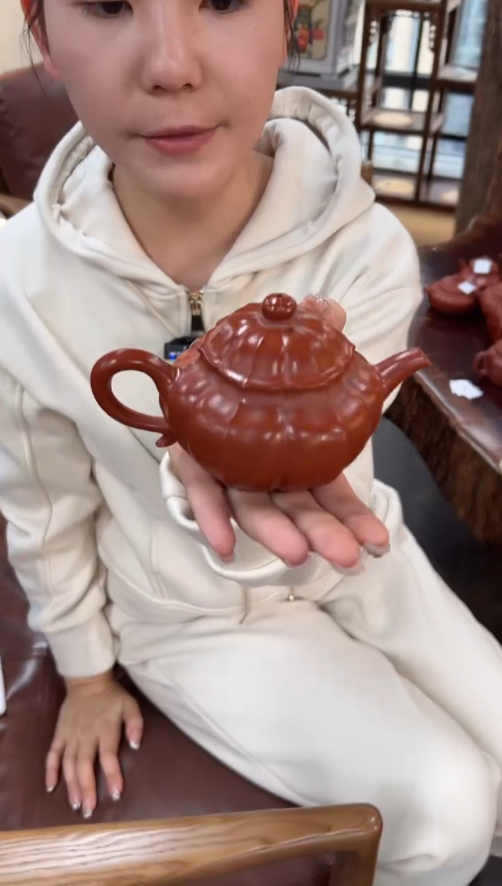 【闪购商品】紫砂茶壶【头哥手工壶】六瓣菱花