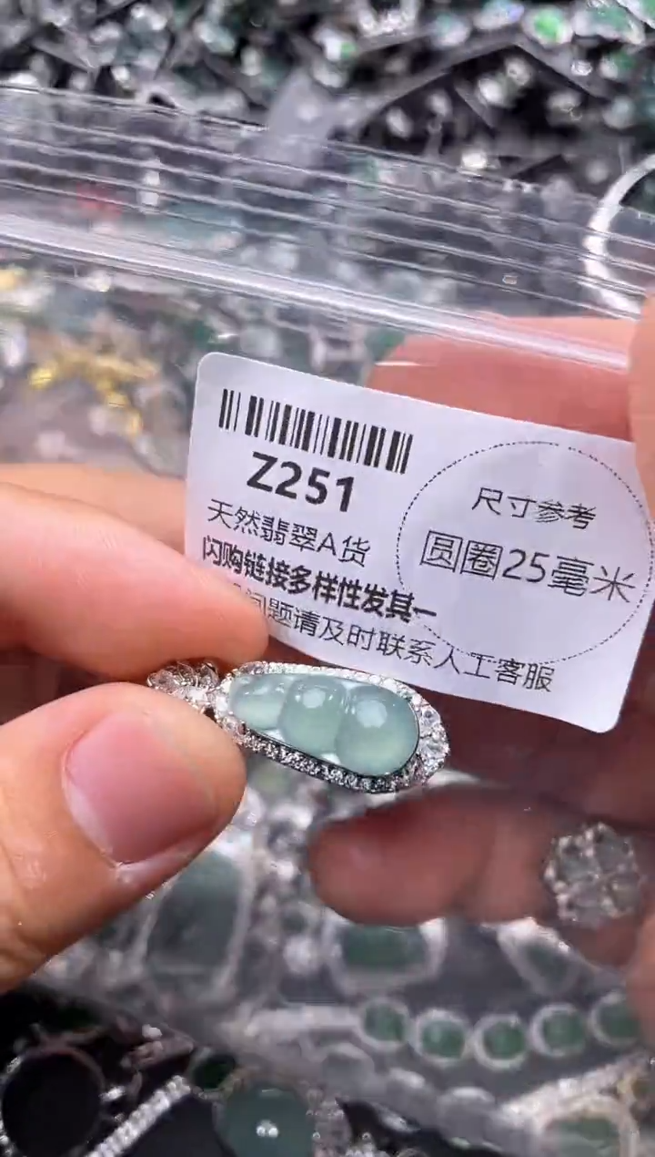 翡翠未镶嵌颈饰Z251吊坠