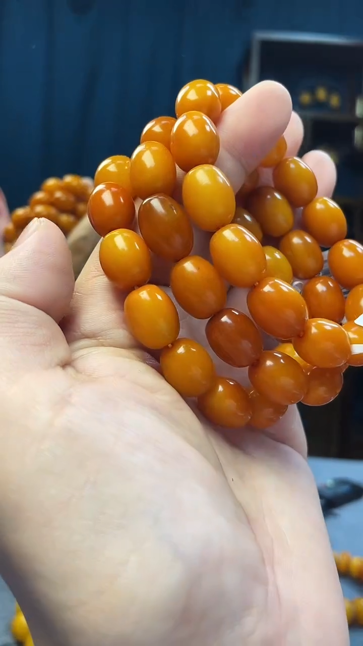 手串琥珀未镶嵌蜜蜡枣珠手串（多样性发其一）