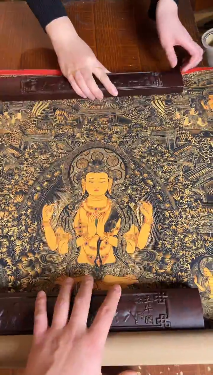 卷轴画手绘唐卡140