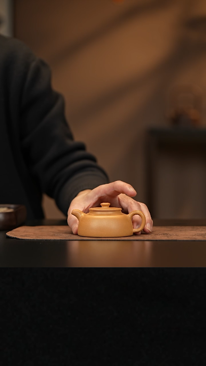 【闪购商品】紫砂茶壶允禾斋wxm 黄段 鱼罩 110cc