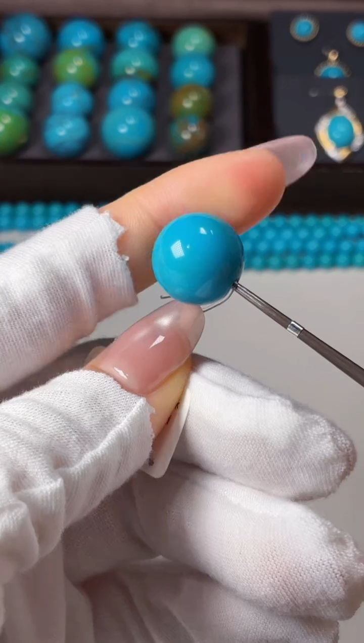 未镶嵌绿松石手链1