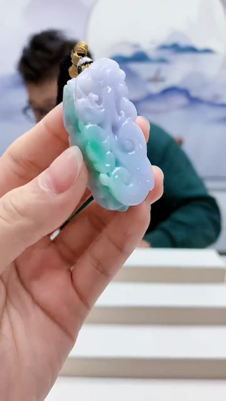 未镶嵌定制翡翠5175lr-毛货挂件39