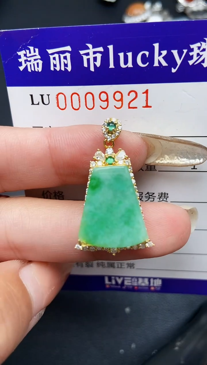 【闪购商品】翡翠颈饰银S925镶嵌9921