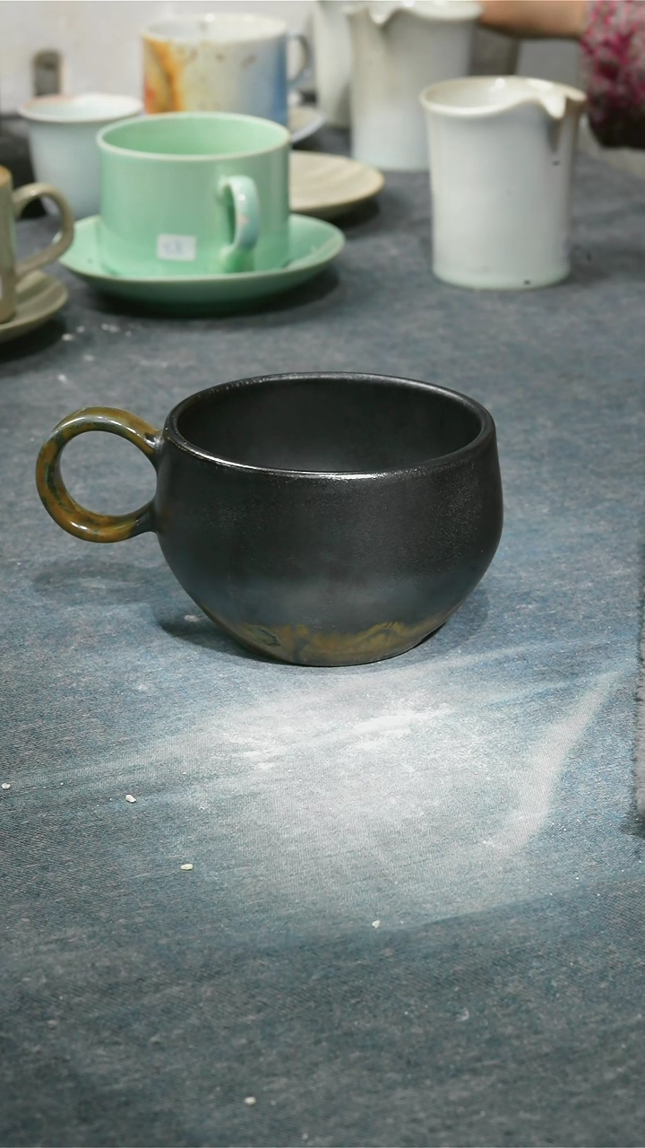 【闪购商品】碗浪鬼柴烧浪鬼家釉绘柴烧