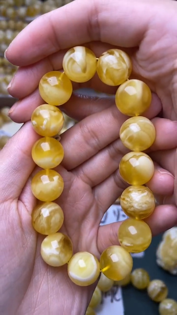裸石蜜蜡未镶嵌蜜蜡.76 尺寸14mm