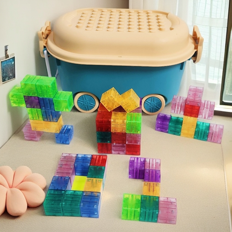 2厘米益智磁力积木方块立体几何拼装玩具适合早教培养数感