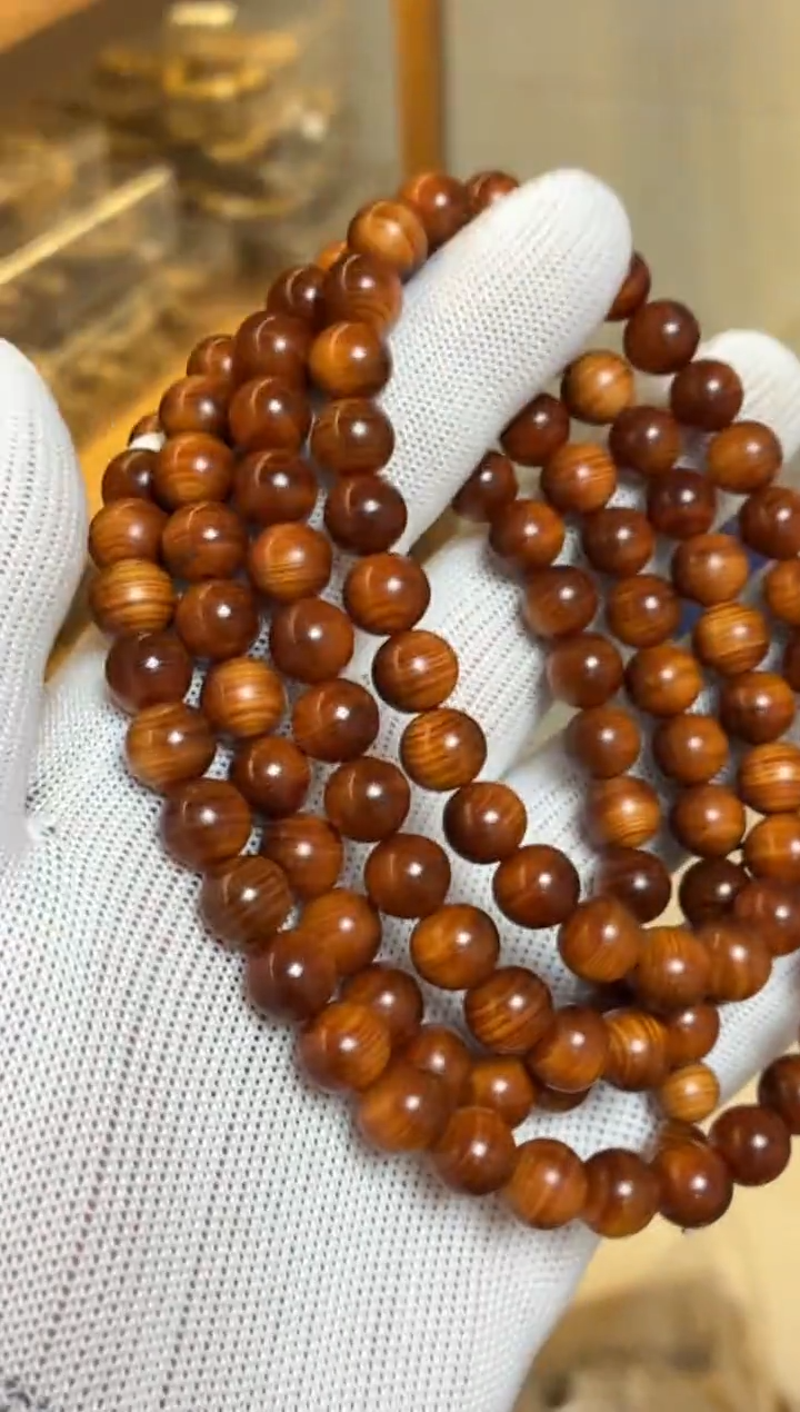 柏木（崖柏）手串/手链 崖柏圆珠长串1.0多样性发其一