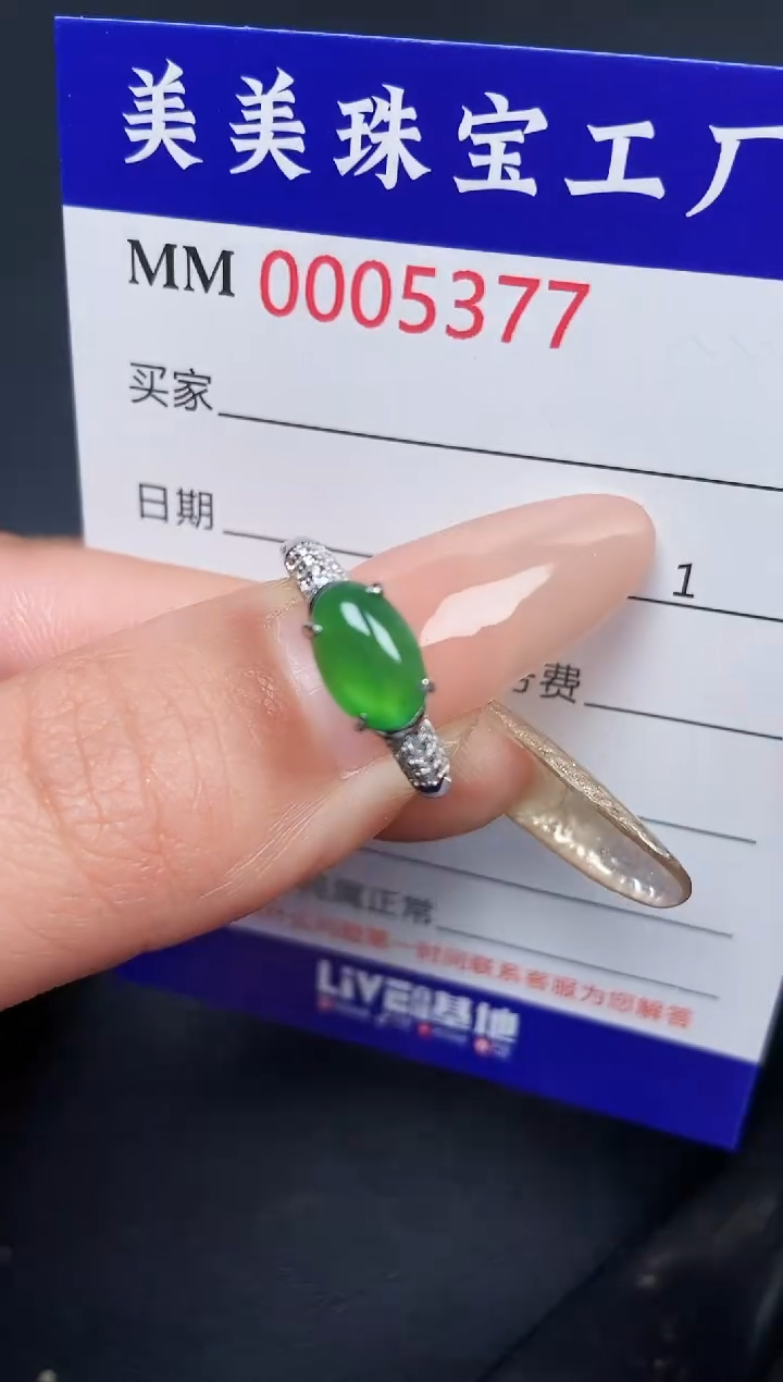 【闪购商品】翡翠颈饰银S925镶嵌5377