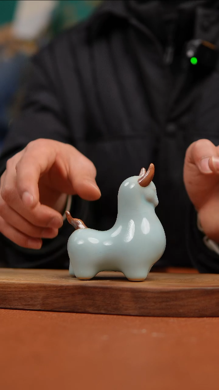【闪购商品】瓷片原产地原矿天青茶宠微瑕福利
