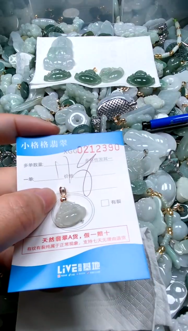 【闪购商品】翡翠颈饰未镶嵌闪购商品0212390