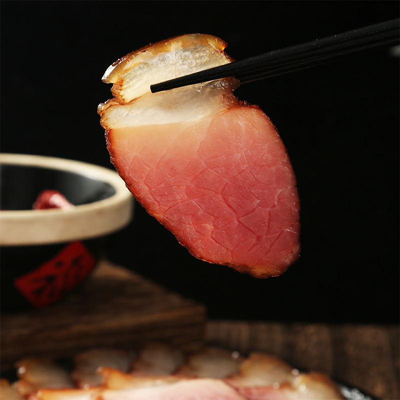 【精品二刀肉】正宗四川特产柴火烟熏二刀肉腊肉咸香可口后腿肉