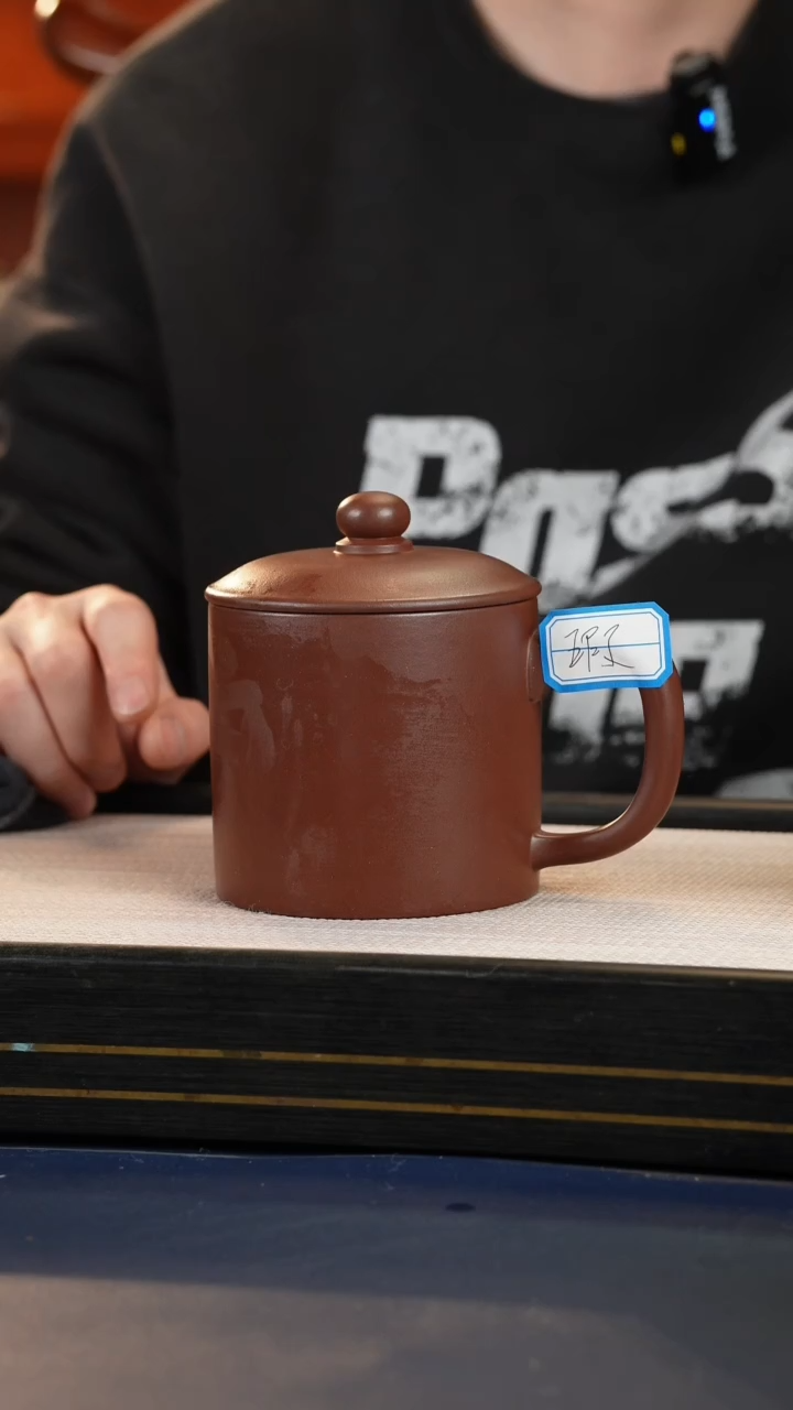 【闪购商品】紫砂茶杯微瑕底槽青老板杯紫砂盖杯