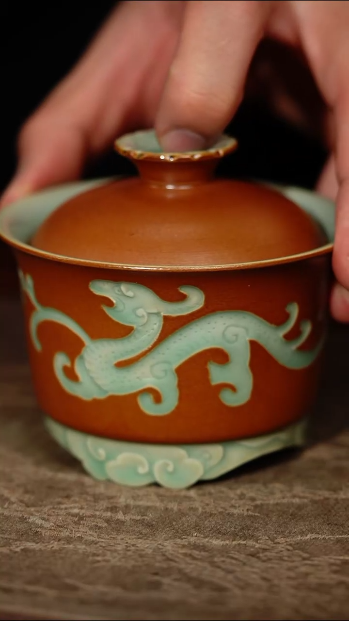 【闪购商品】【览古雅韵】二才盖碗