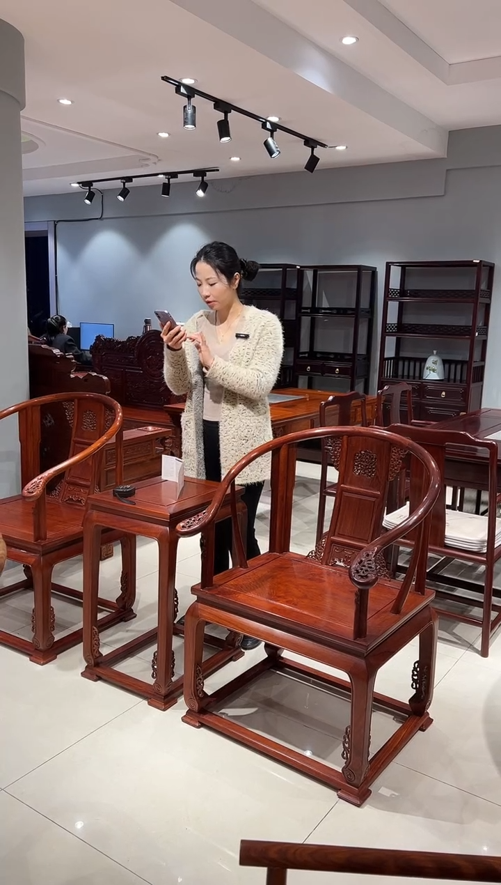 花梨木类成套家具皇宫椅三件套
