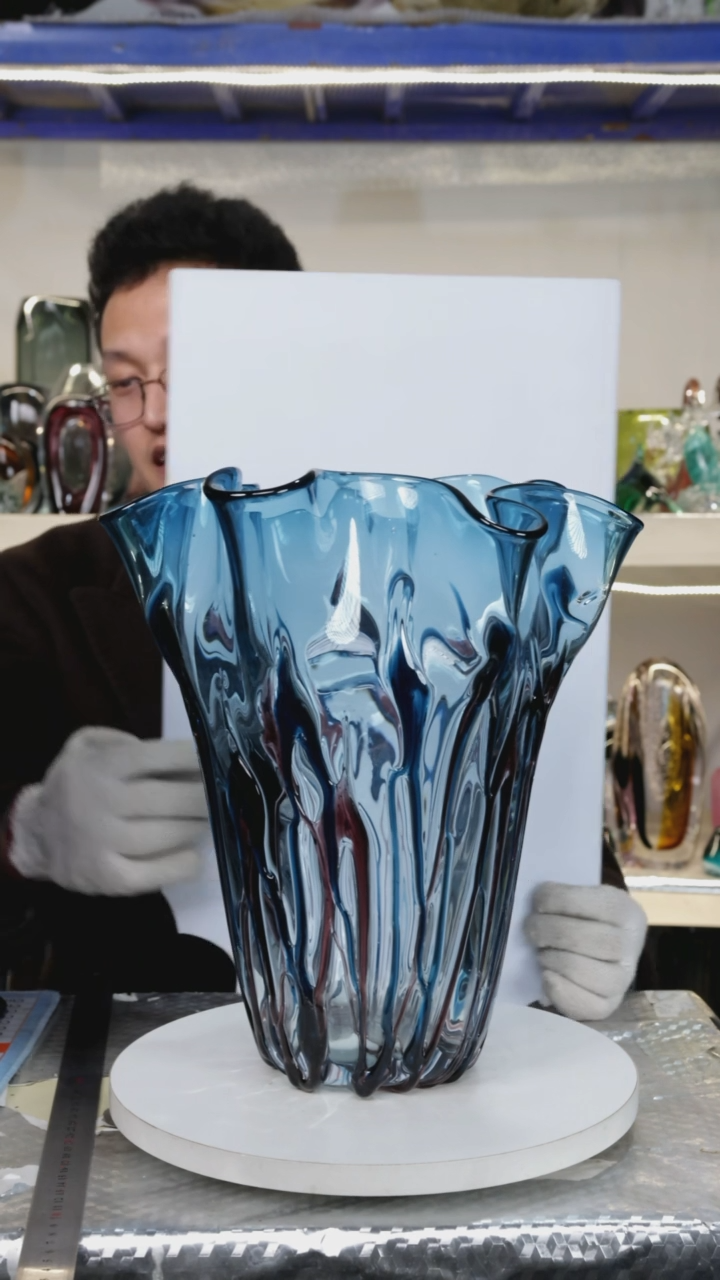 【闪购商品】琉璃高33.5精品琉璃正常手工痕迹