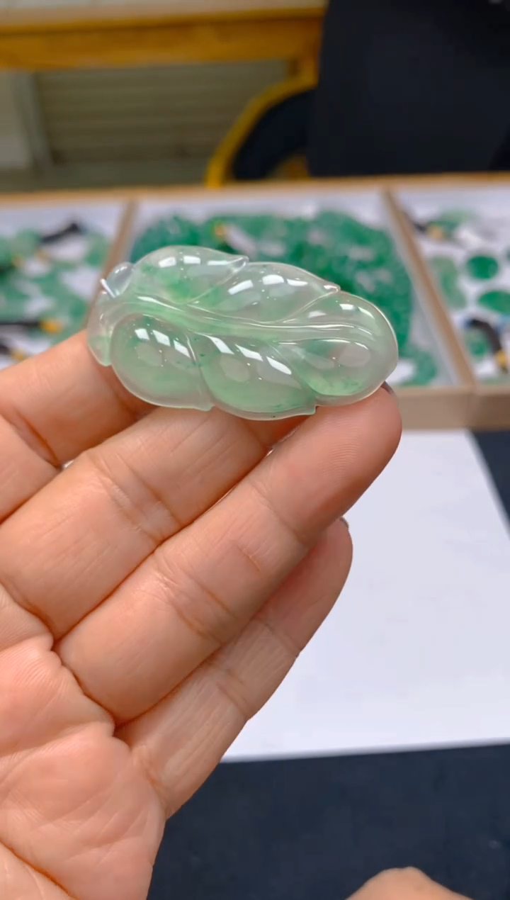 【闪购商品】石英质玉颈饰未镶嵌冰美人非洲翠038