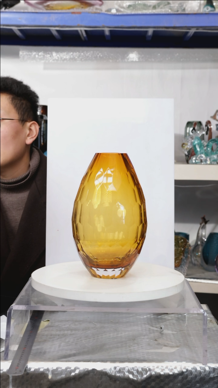 【闪购商品】琉璃【幻彩】高25精品琉璃正常手工痕迹