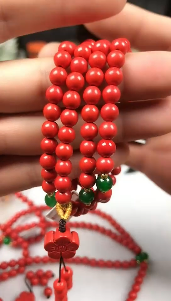 天然辰砂朱砂手串6