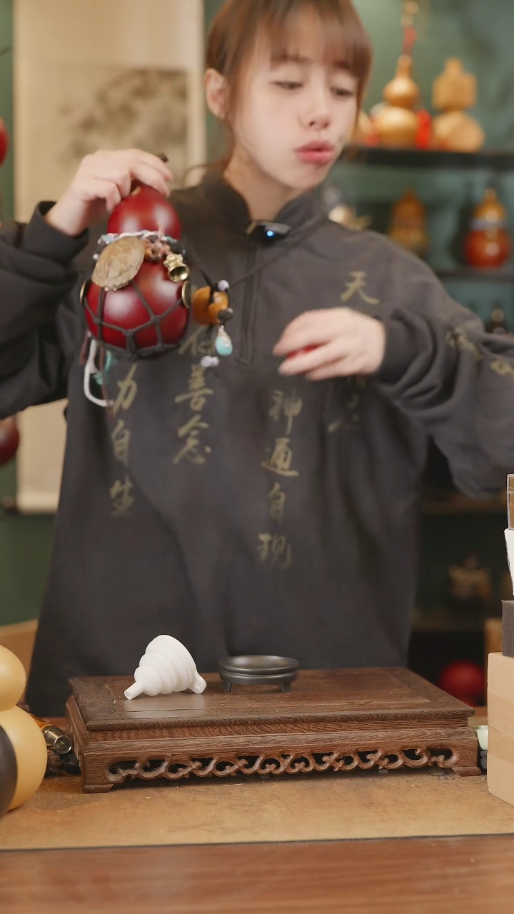 【闪购商品】277号精品天然大漆工艺防渗内胆酒葫芦~