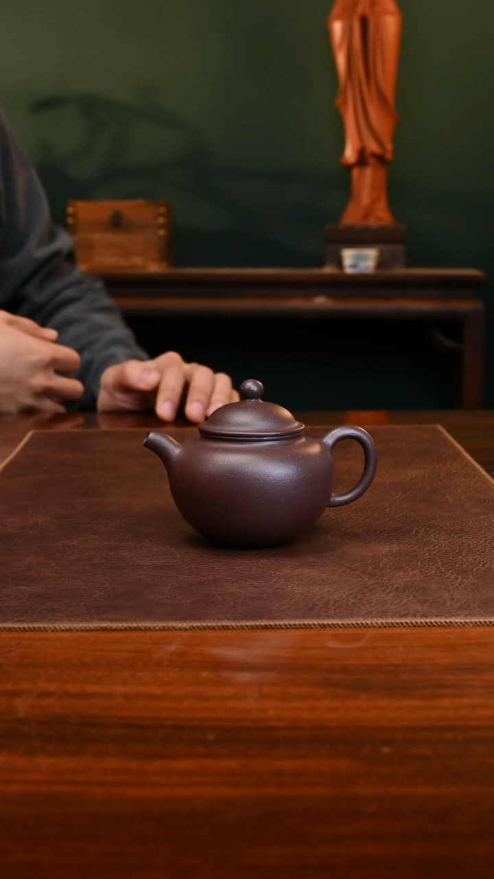【闪购商品】紫砂茶壶底槽青神珠150cc
