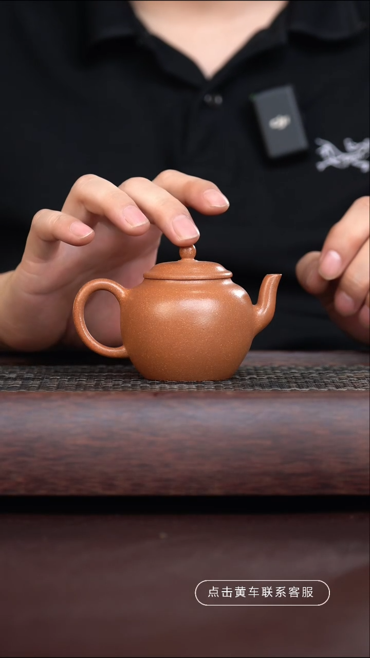 手工原矿黄降坡泥宫灯 120cc