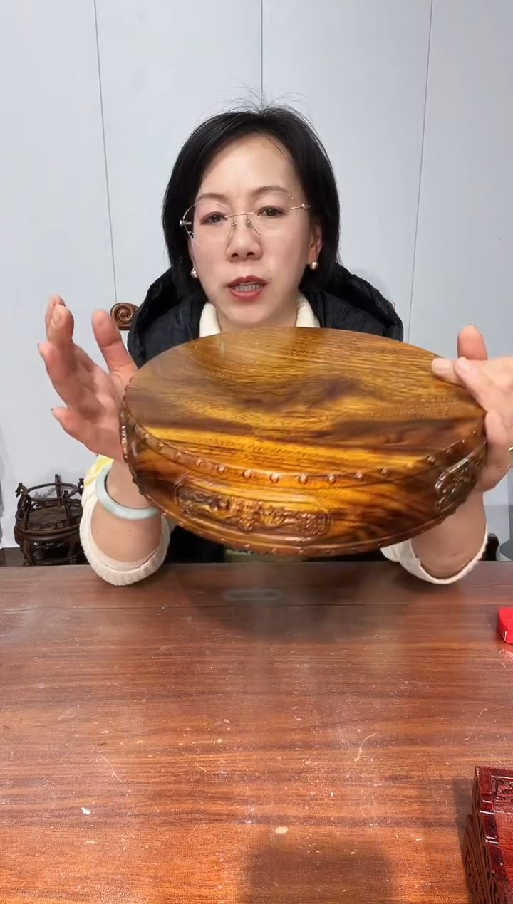 木用****3瑕疵处理老花26*27.5*6.5五福临门