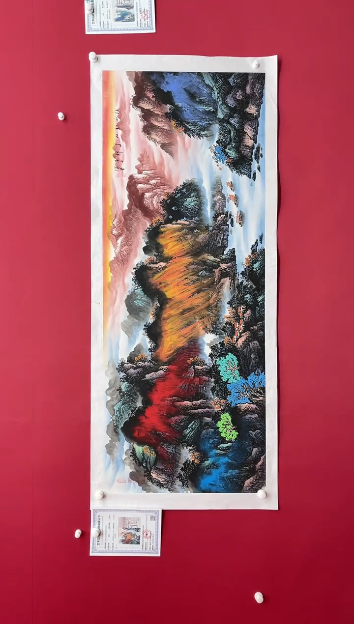 【闪购商品】国画吴-金书原作山水/无框/W不带书