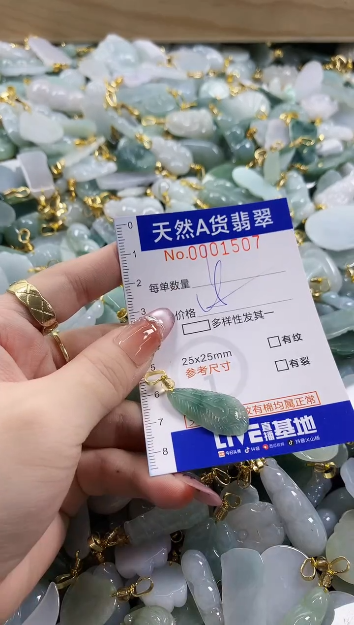 颈饰未镶嵌翡翠天然A货翡翠