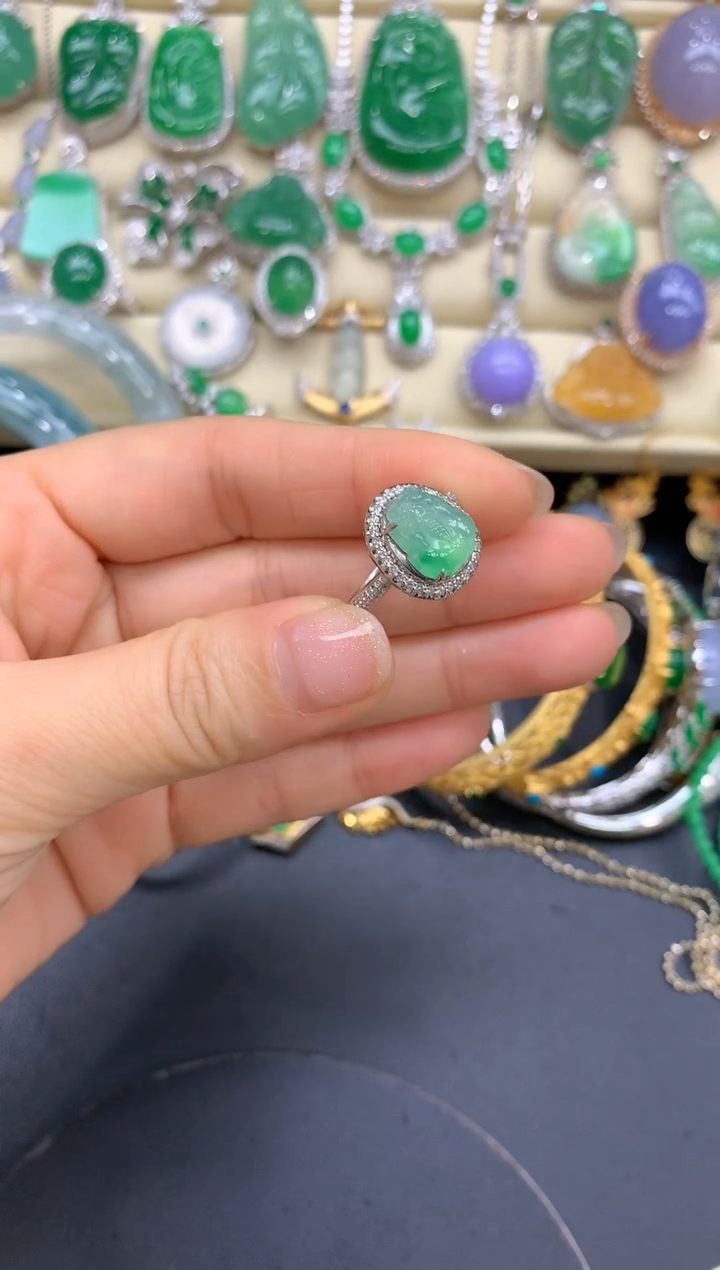 【闪购商品】翡翠戒指18K金镶嵌199-中国好珍宝